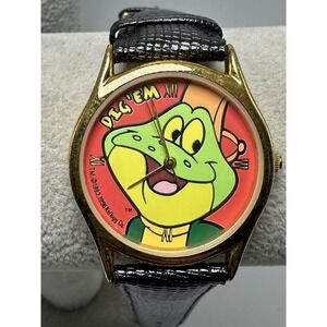 Kellogg's Watch Dig'em Frog Watch 1996 New Battery 33MM 7.5" Vintage W14‎